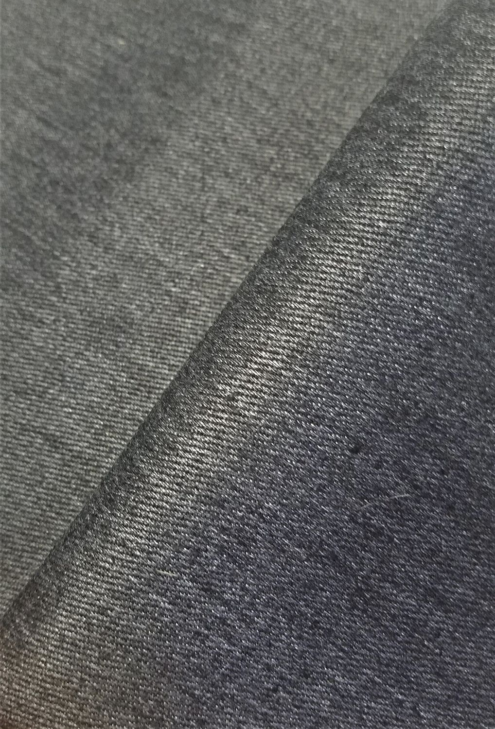 Charcoal Twill, Yarn Dyed Hemp Denim, 77% Hemp, 23% Recycled Poly (PET), Width 57/58", 10oz