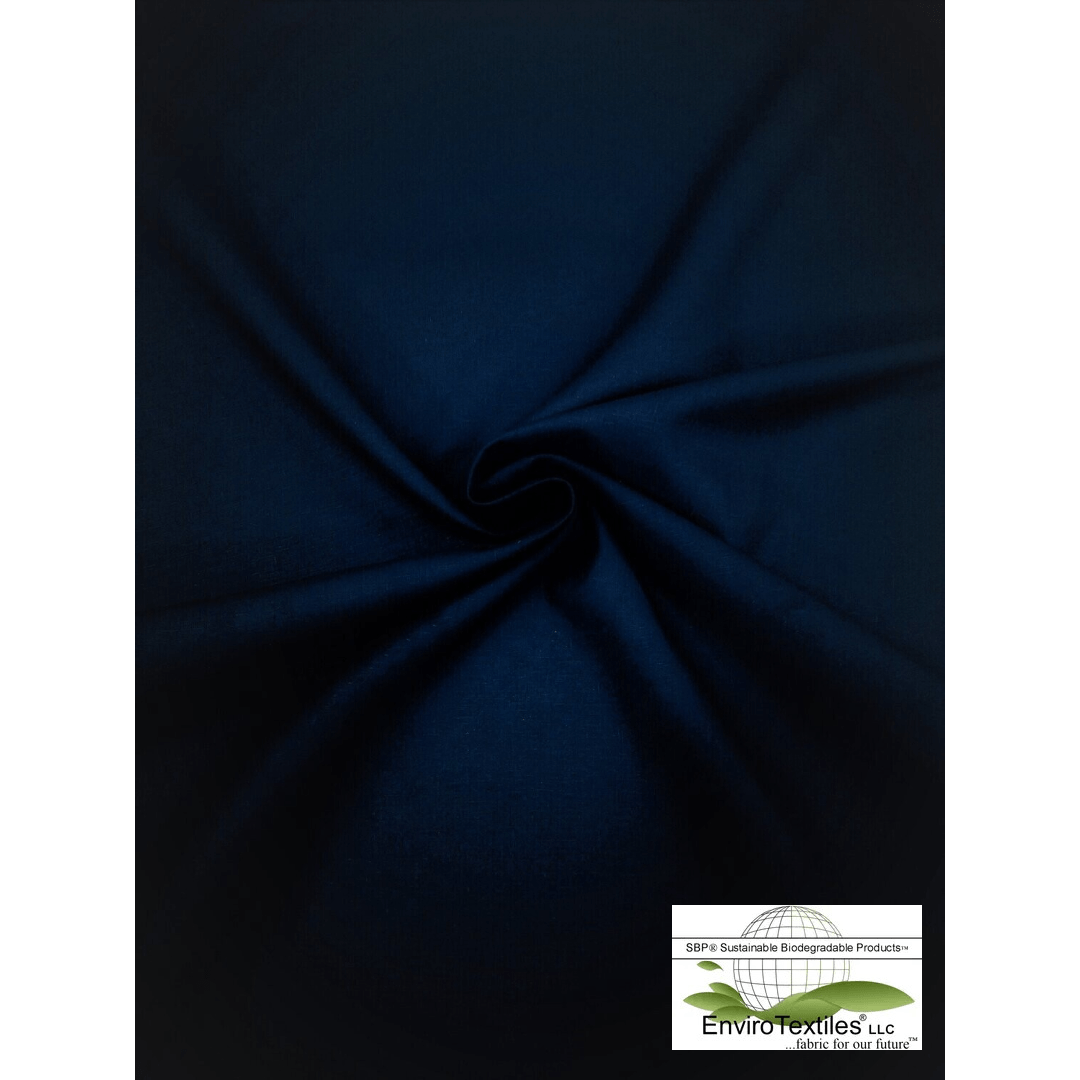 Navy Hempcel® Fabric Plain Weave , 55% Certified Organic Hemp , 45% Lyocell , Width 57/58