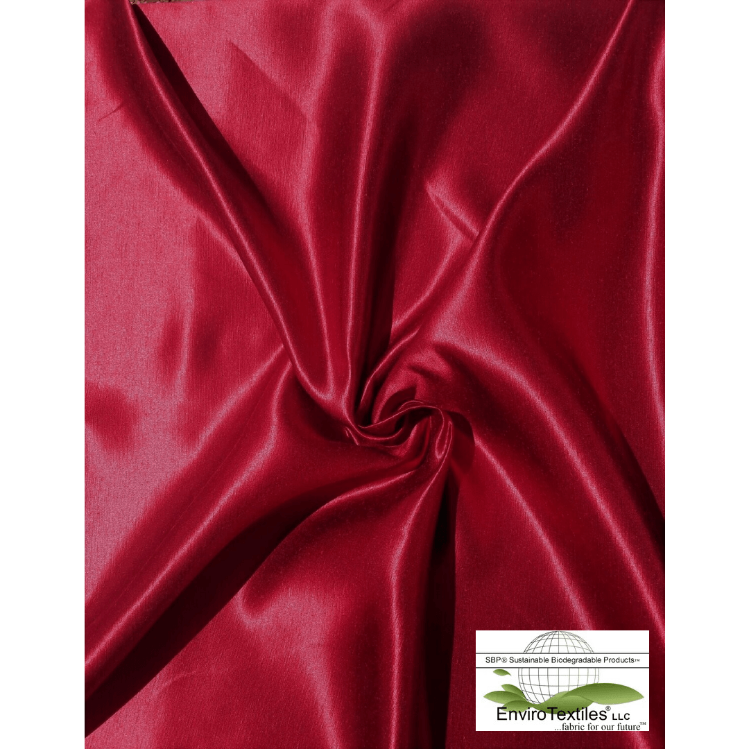 Red, 70% Certified Organic Hemp, 30% Real Silk Charmeuse, 5.8oz