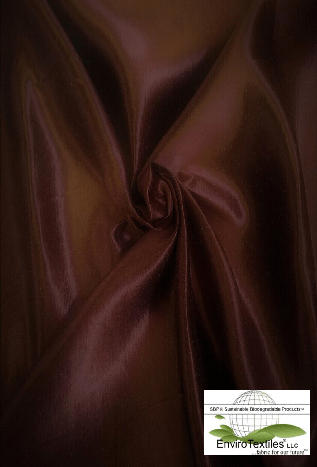 Espresso, 70% Certified Organic Hemp , 30% Real Silk Charmeuse , 5.8oz, Width 56/57”