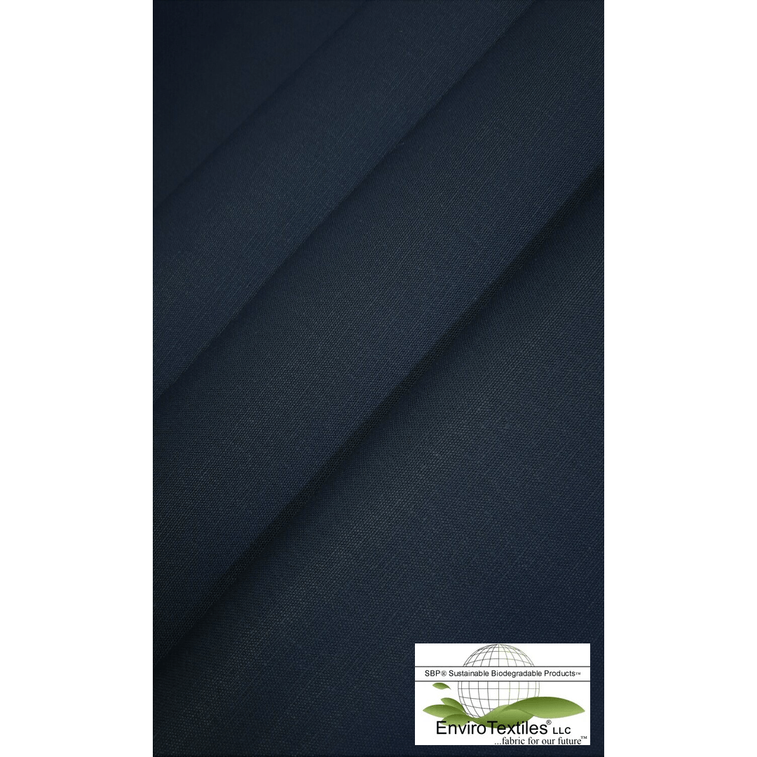 Navy Light Weight Hemp  Canvas Plain Weave , 55% Certified Organic Hemp , 45% Certified Organic Cotton , 12oz , Width 57/58