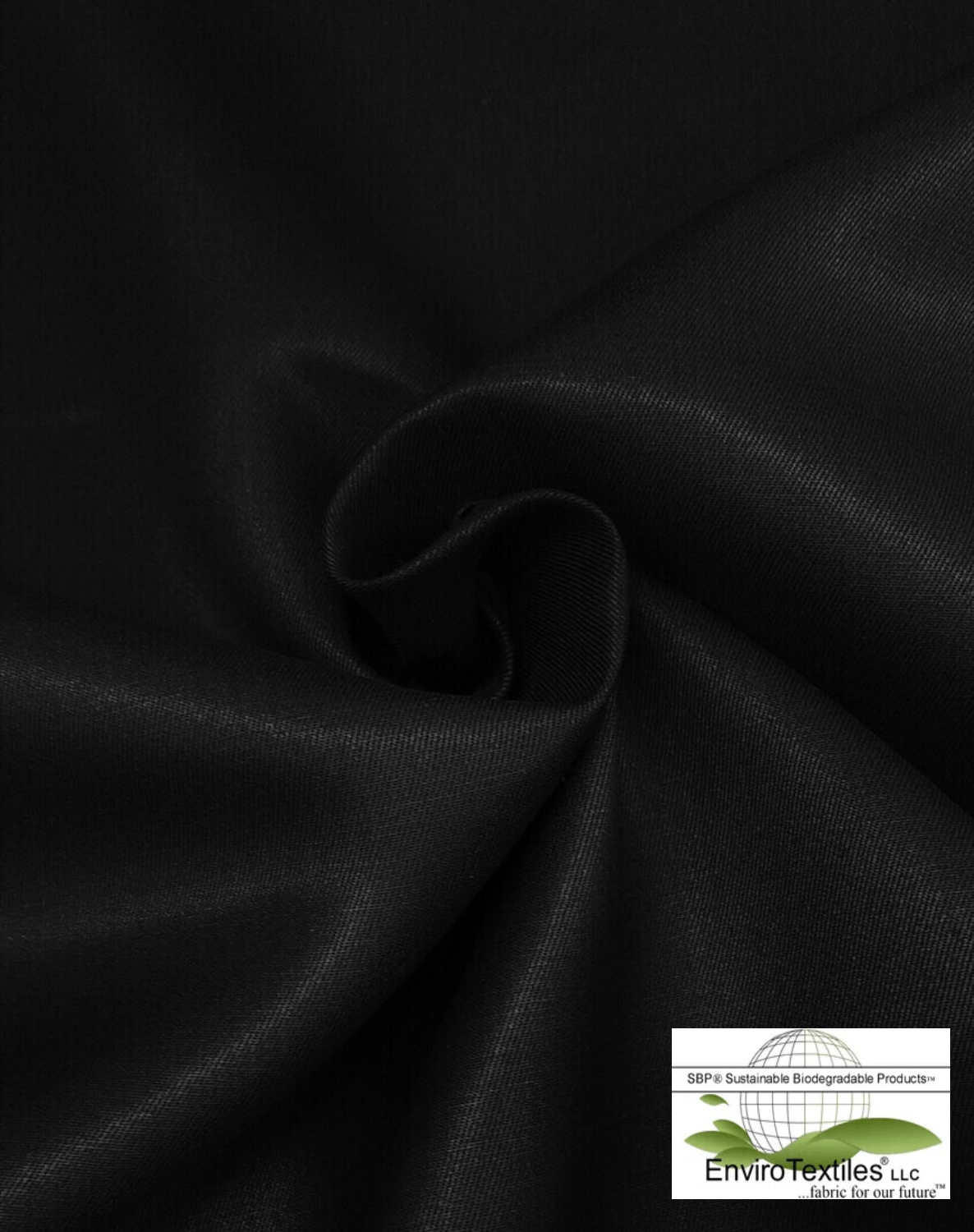 Black Hempcel® Twill Fabric , 55% Certified Organic Hemp , 45% Lyocell ,  9oz Twill Weave , 57/58