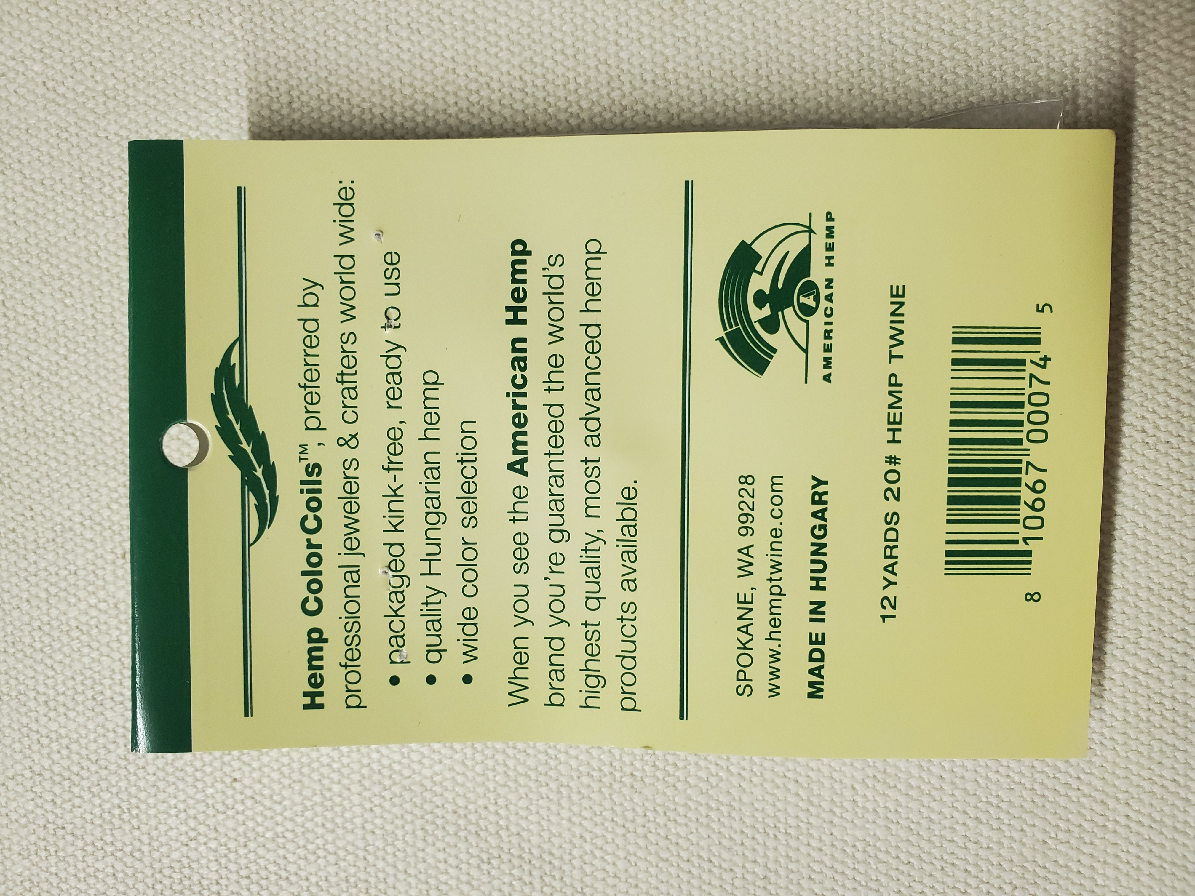 Purple Majesty Hemp Twine