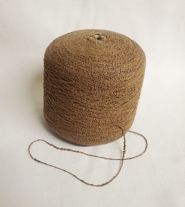 Boucle Camel Hemp Fancy Yarn