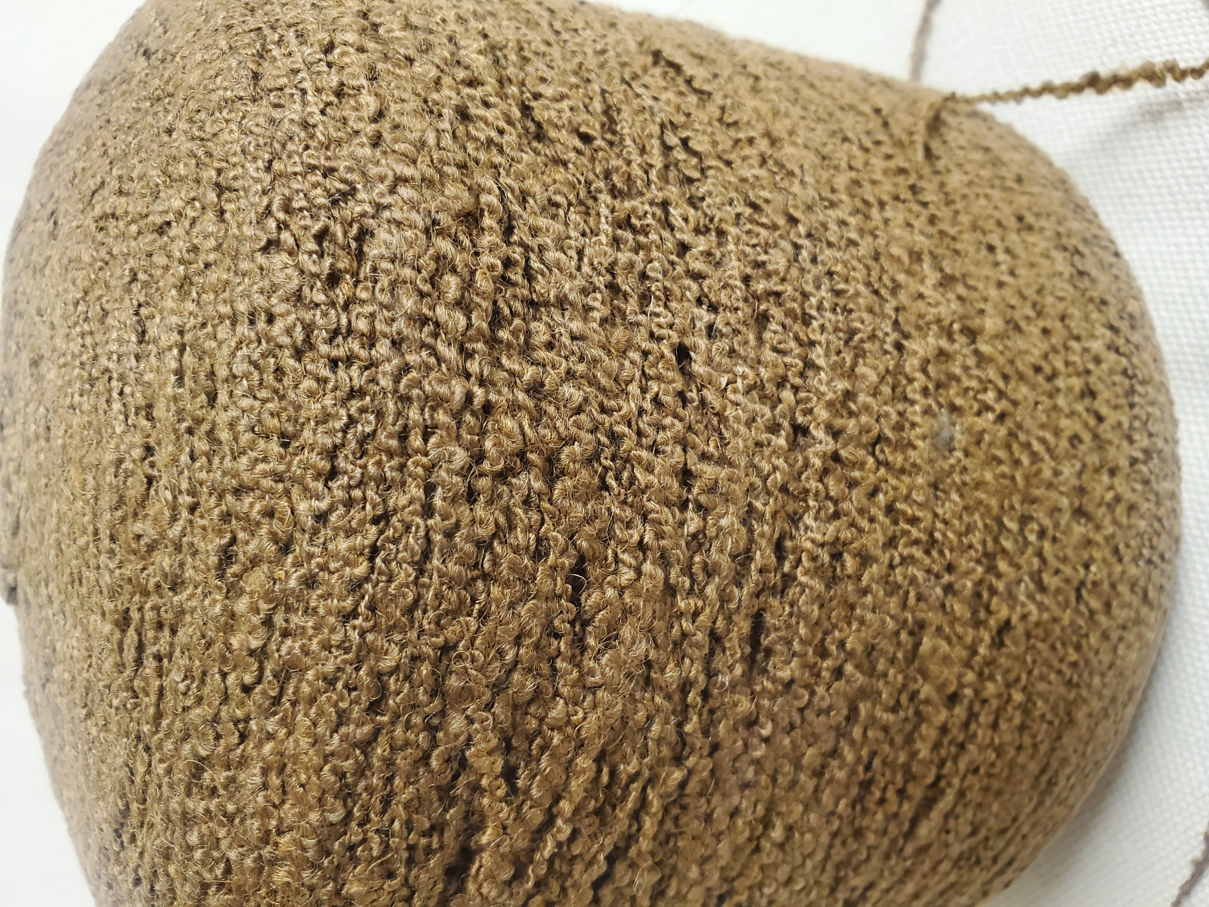 Boucle Camel Hemp Fancy Yarn