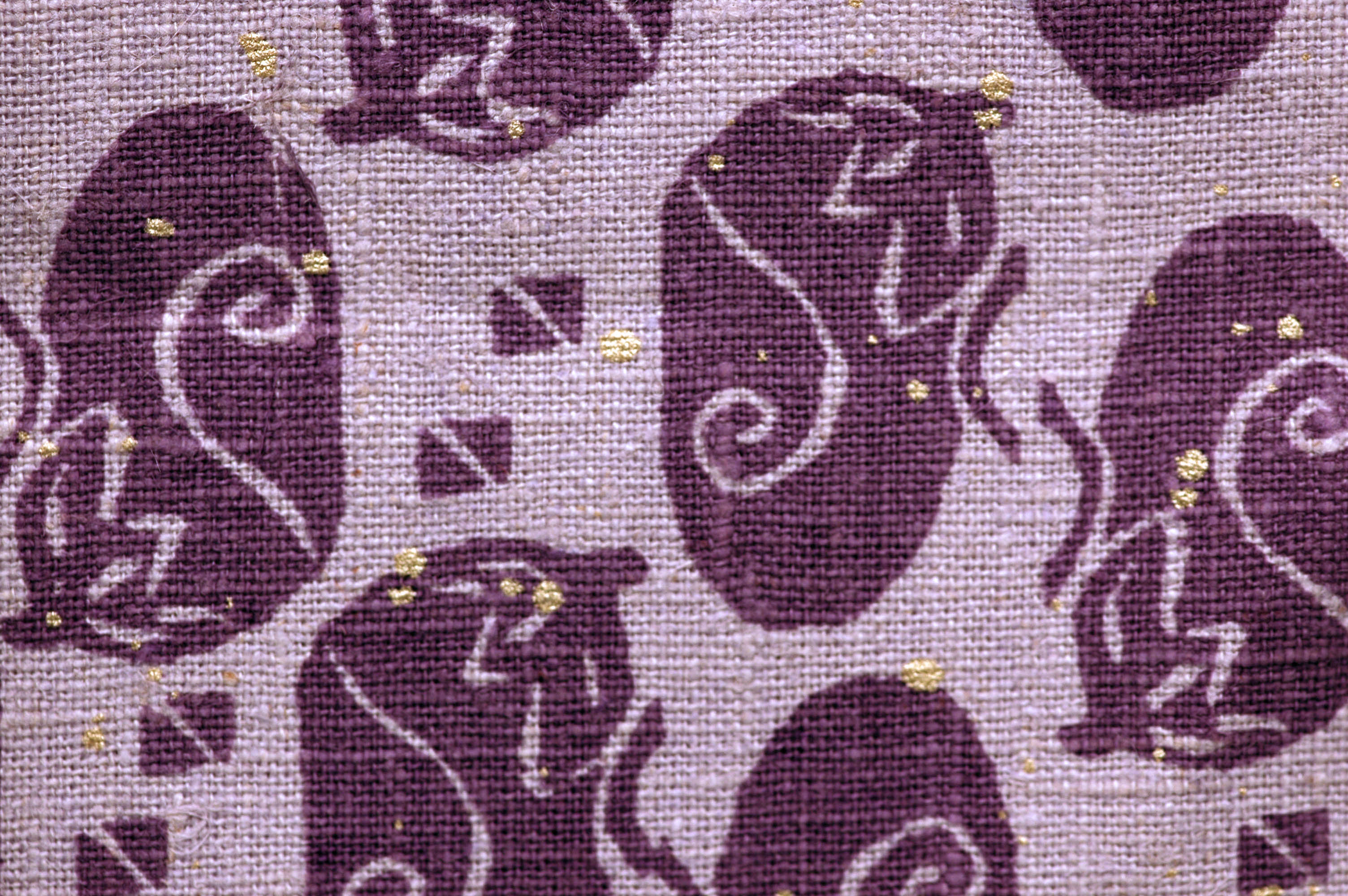 Dark Purple Eggplant Hemp Pillow Cover