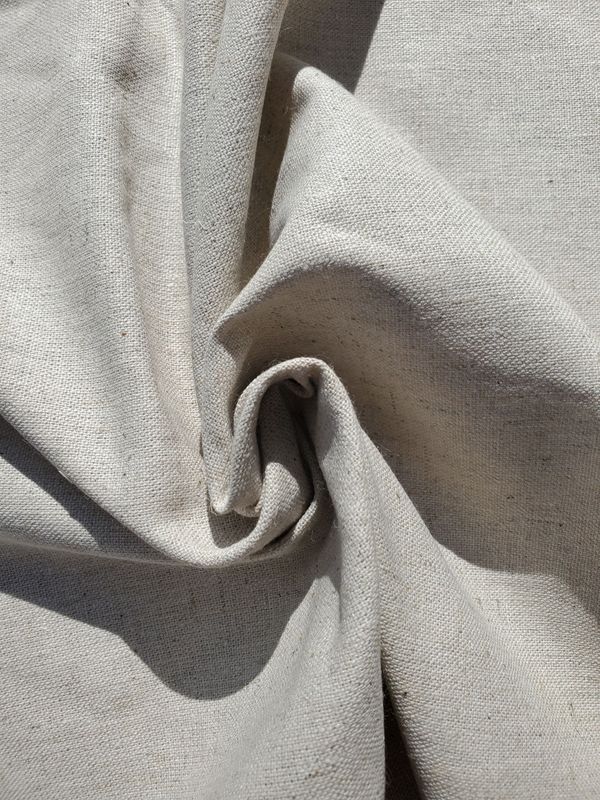 ​Greige Washed Hemp Muslin 55% Certified Organic Hemp 45% Certified Organic Cotton 7.3oz 67" width Washed, Soft-hand, Preshrunk