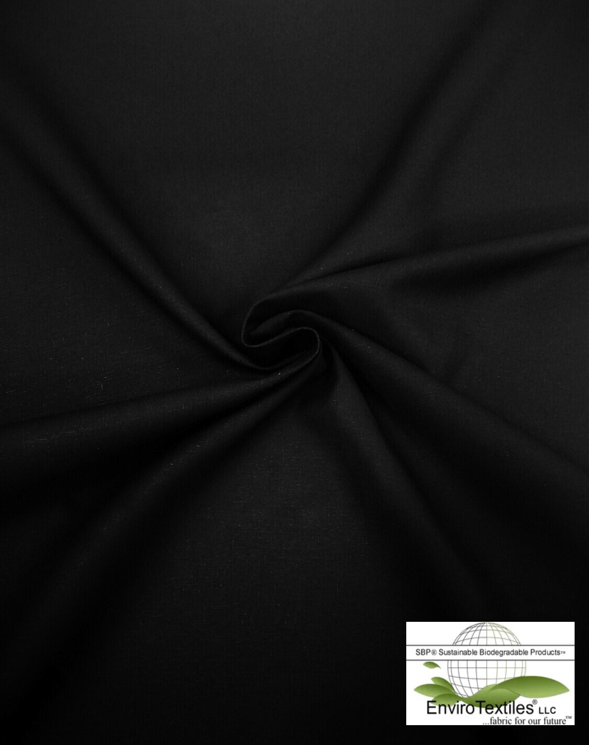 Black Hempcel® Fabric Plain Weave , 55% Hemp , 45% Lyocell , Width 57/58