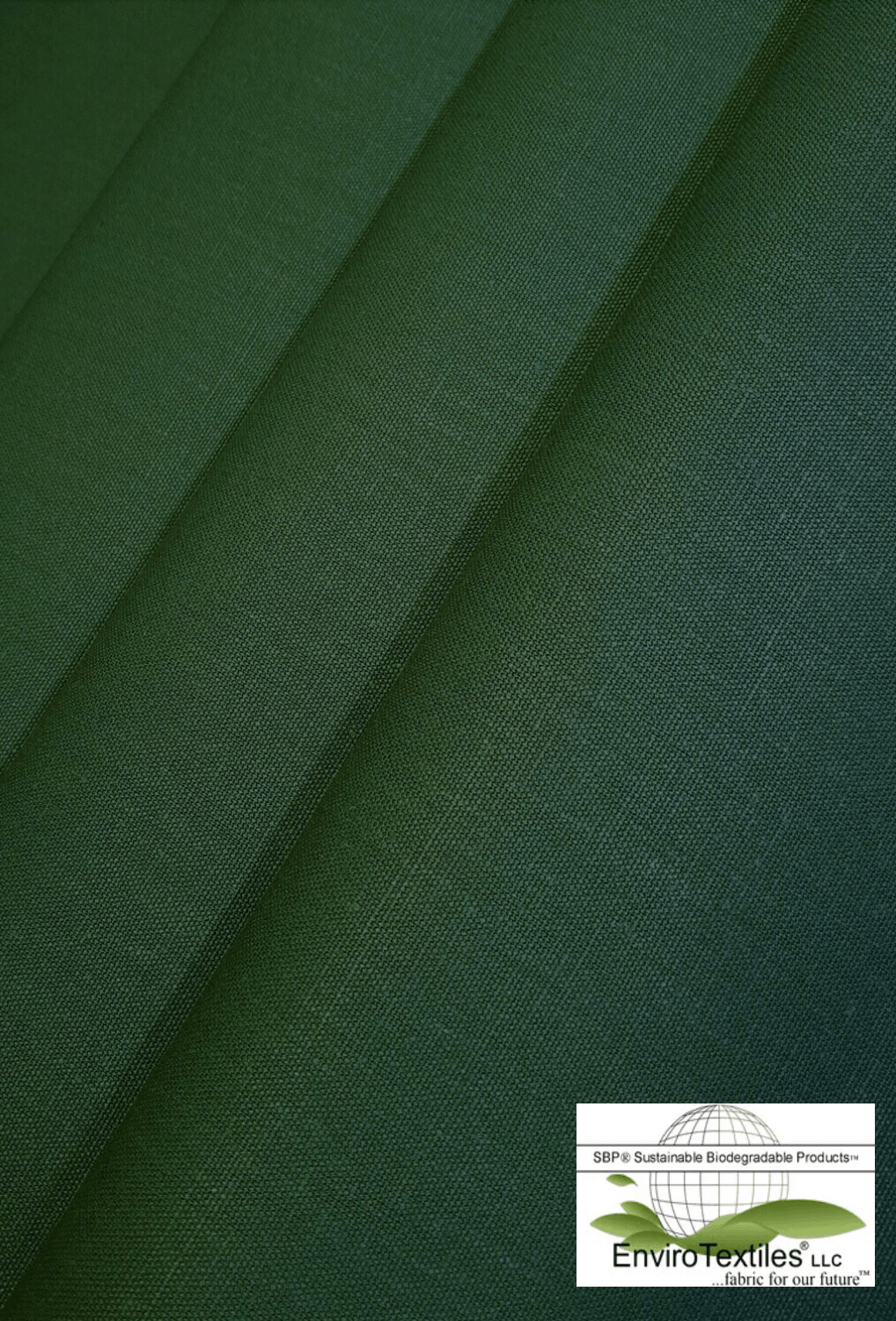 Forest Green Light Weight Hemp Canvas , 55% Certified Organic Hemp , 45% Certified Organic Cotton ,  Plain Weave , 12oz , 57/58