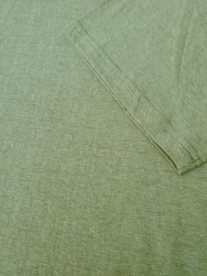 Ladies Hemp Short Sleeve V neck Sage Green