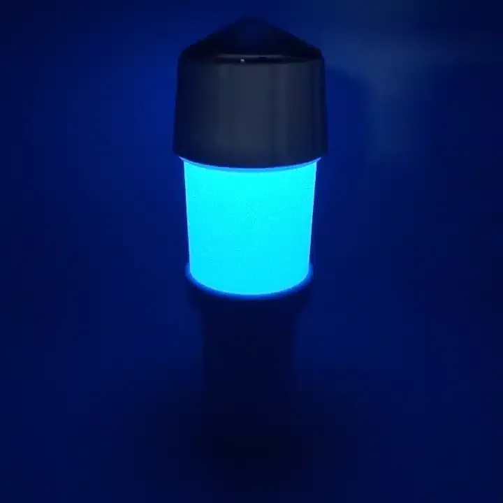 Blue Solar Guide Post Light
