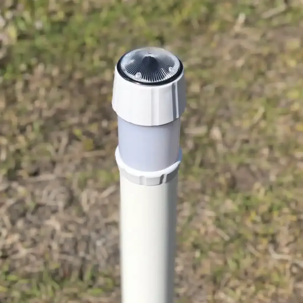White Solar Guide Post Light