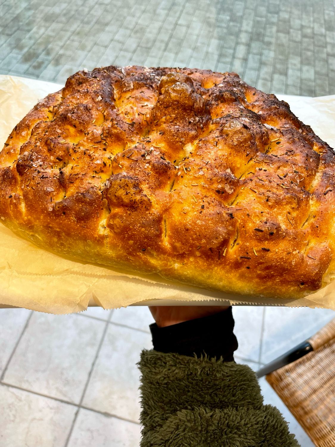 Huisgemaakte focaccia