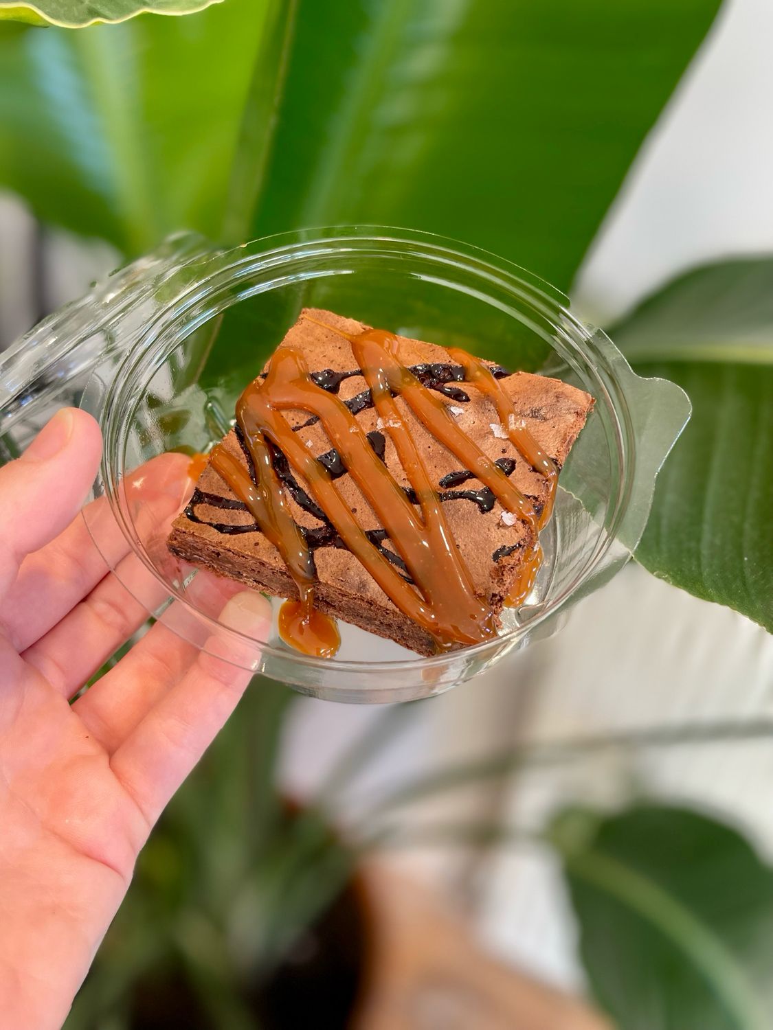 Brownie gezouten karamel