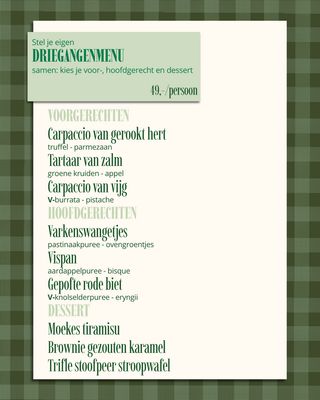 Driegangenmenu