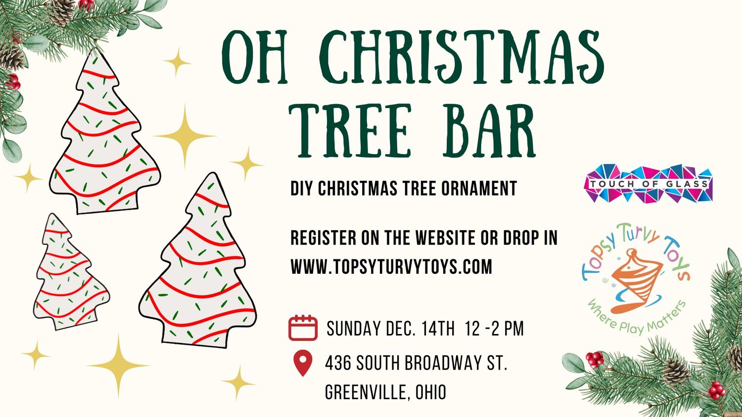 Oh Christmas Tree Ornament Bar