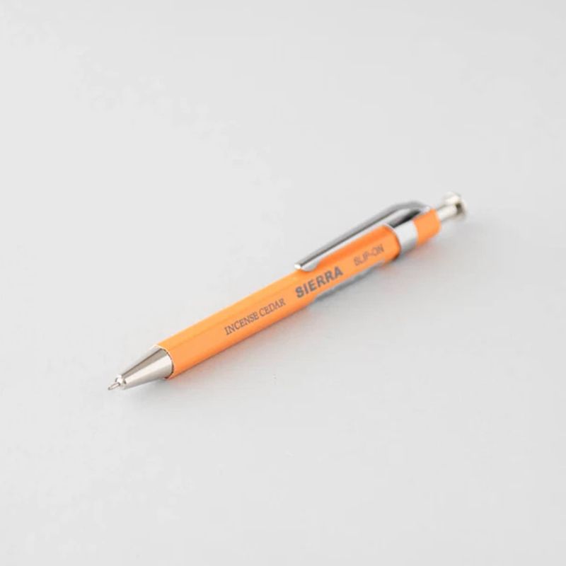 Sierra Wooden Ballpoint Pen, Color: Yellow