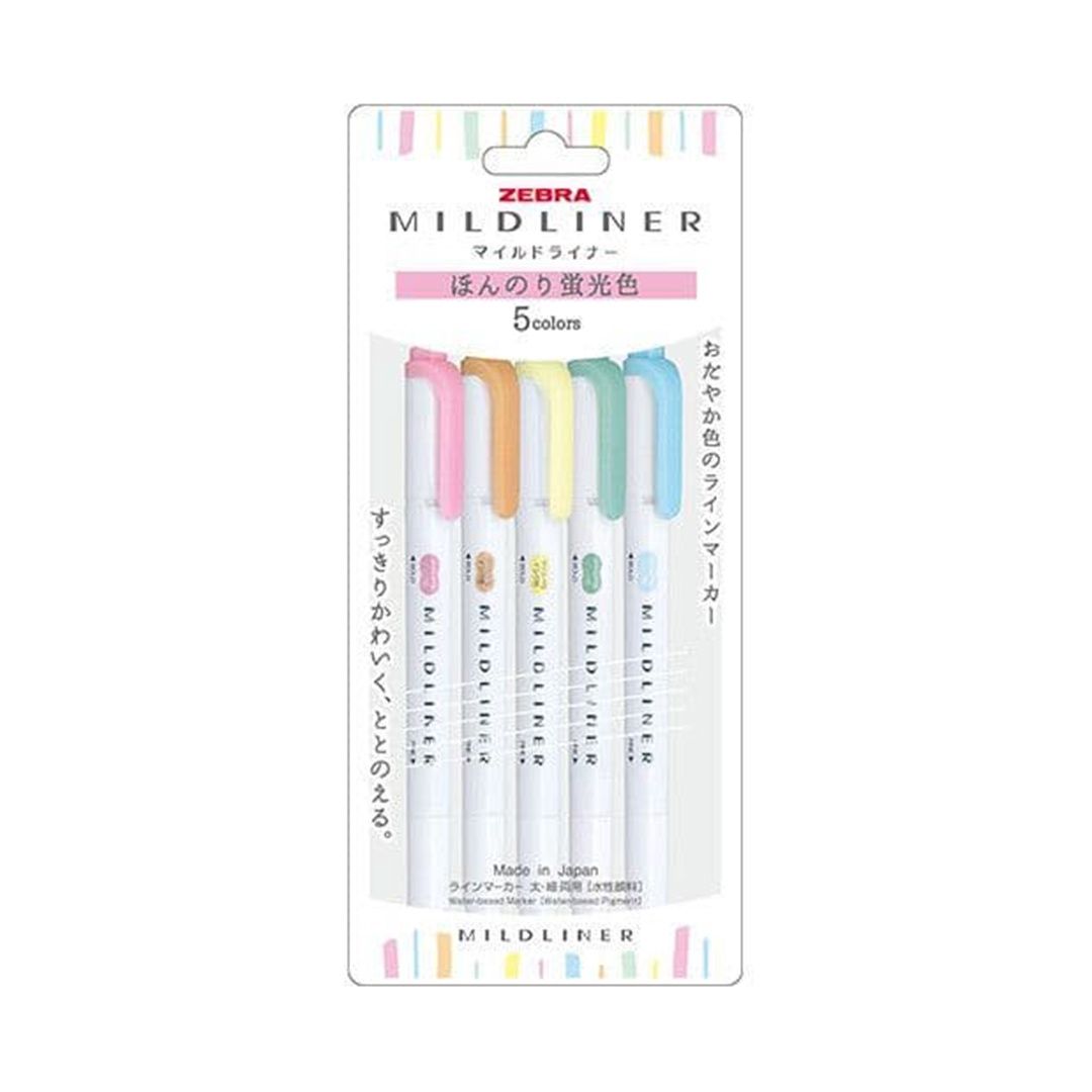 Mildliner 5 Color Set, Color: Pastel