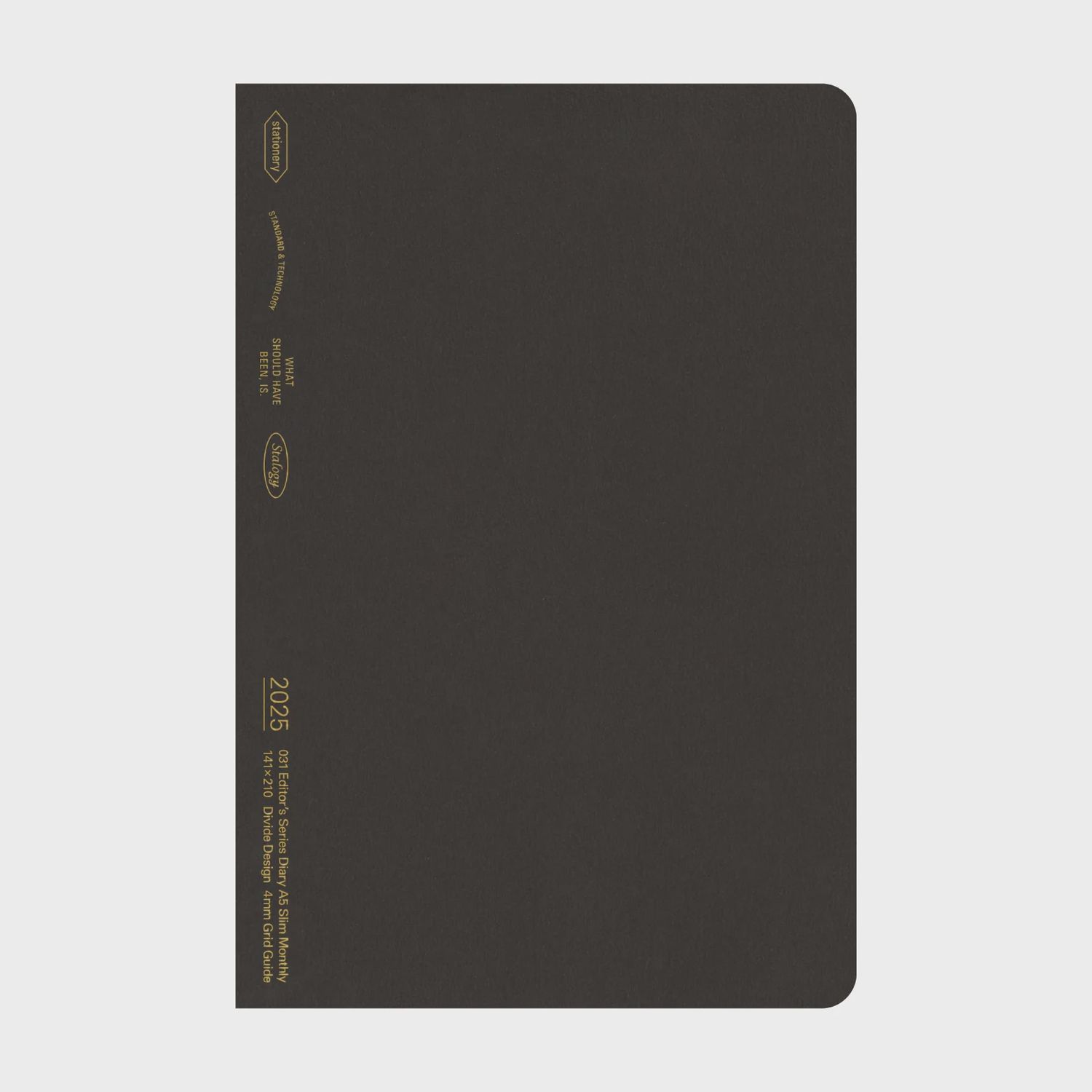 Stalogy Diary 2026 Monthly - A5 Slim Black