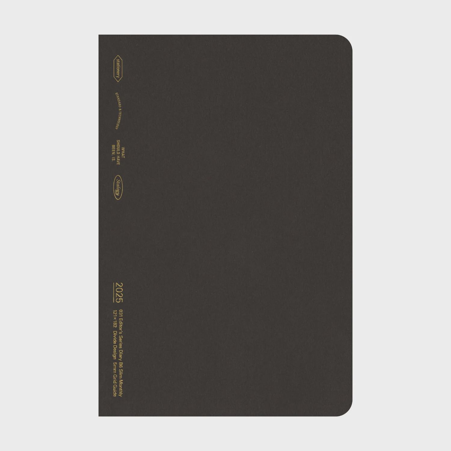 Stalogy Diary 2026 Monthly - B6 Slim Black
