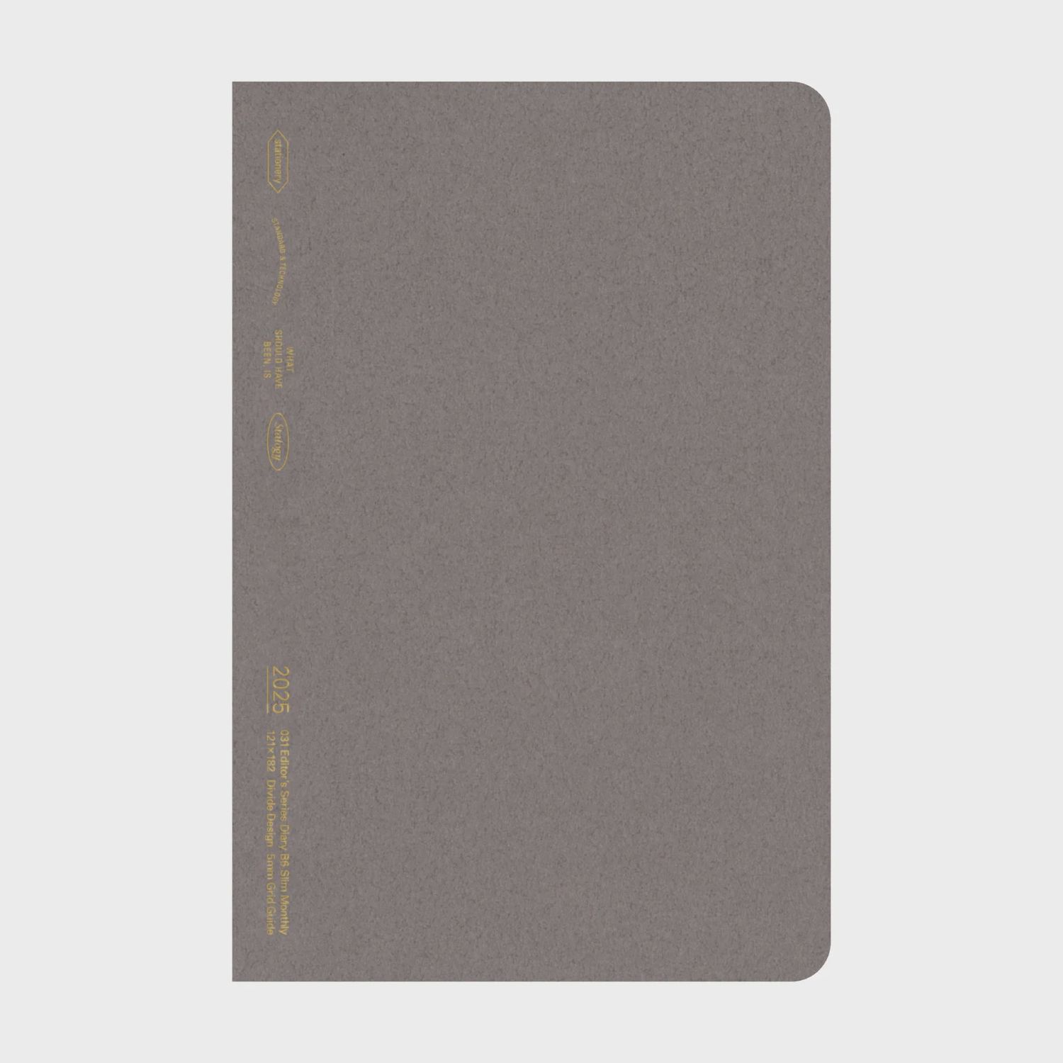 Stalogy Diary 2026 Monthly - B6 Slim Gray