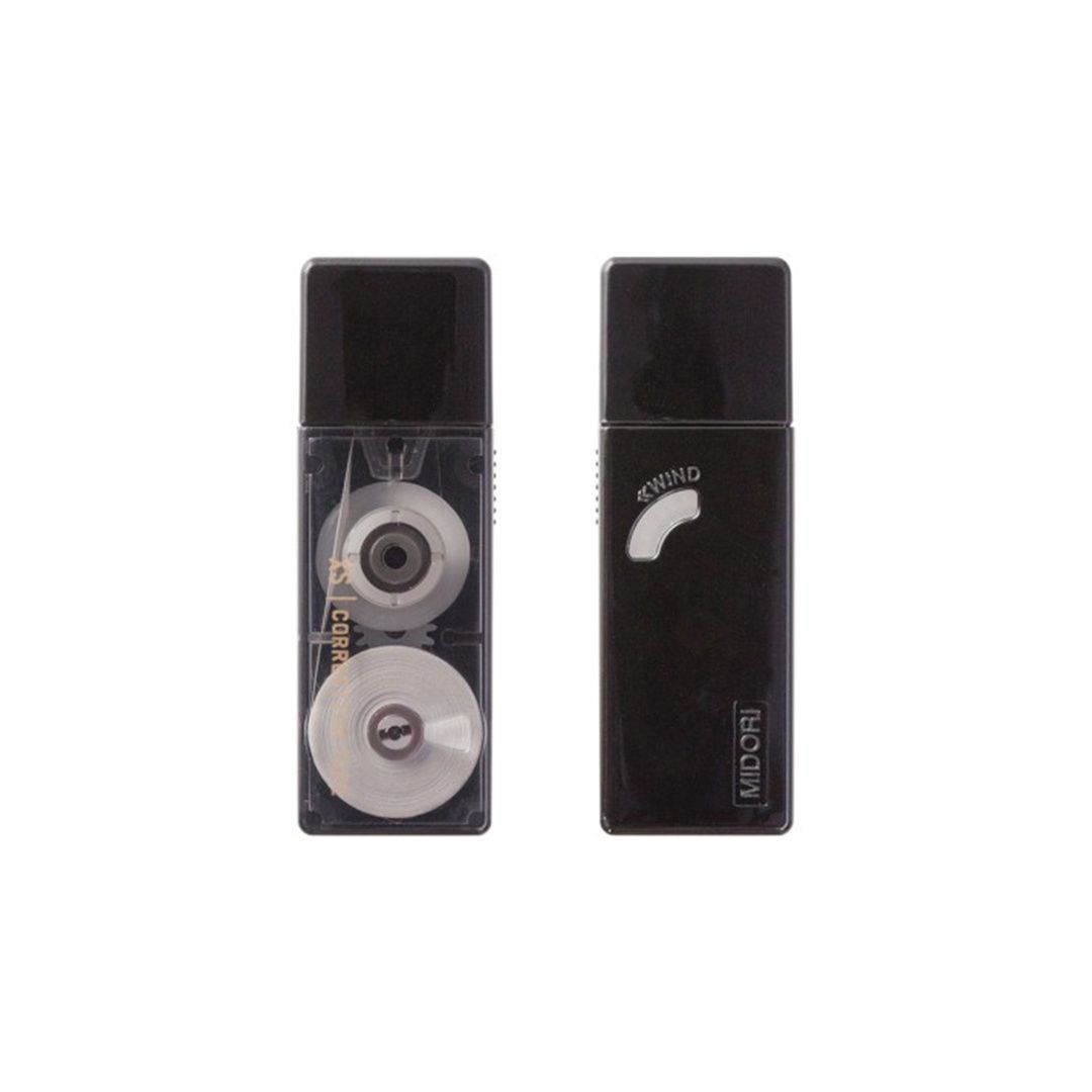 MIDORI XS Correction Tape, Color: Black