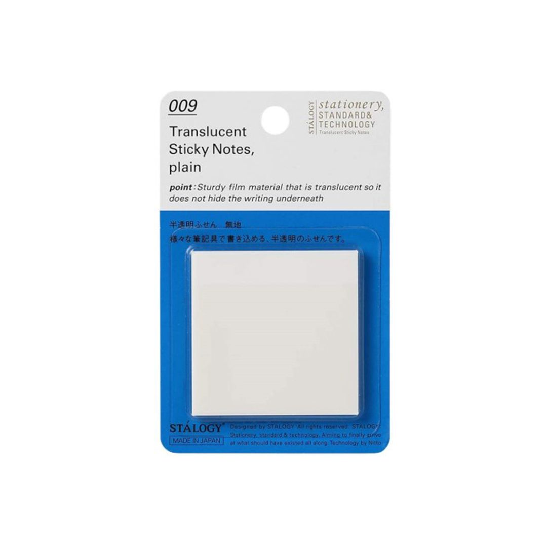 STALOGY Translucent Sticky Notes, Ruling: Blank