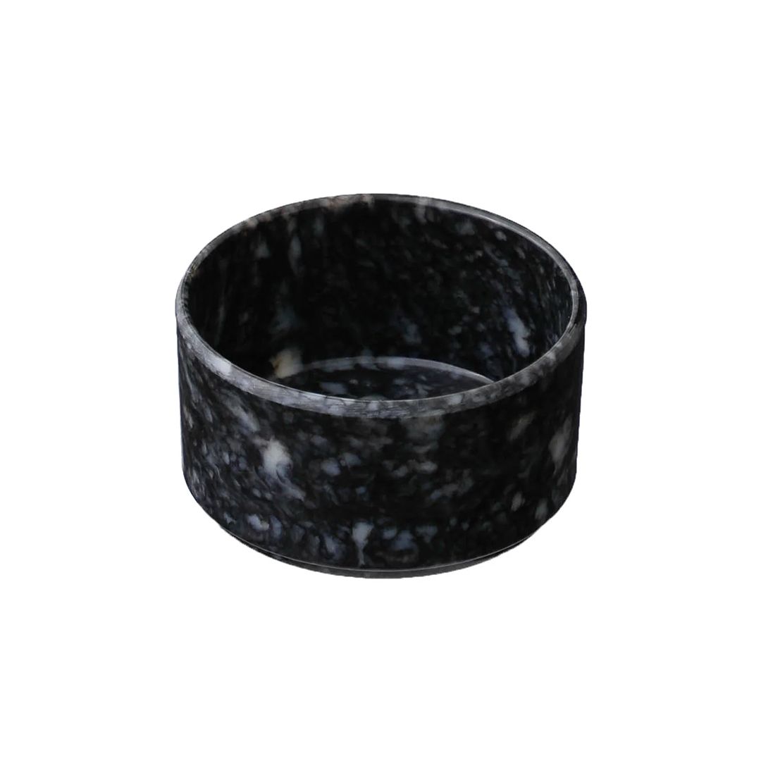 Melamine Marbled Stacking Tray, Color: Black, Size: Medium