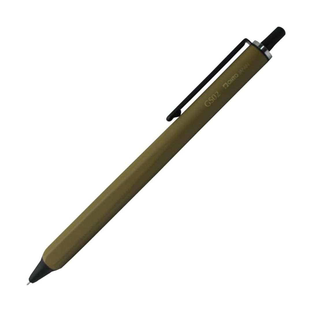 OHTO GS02 Roller Gel Pen, Color: Khaki