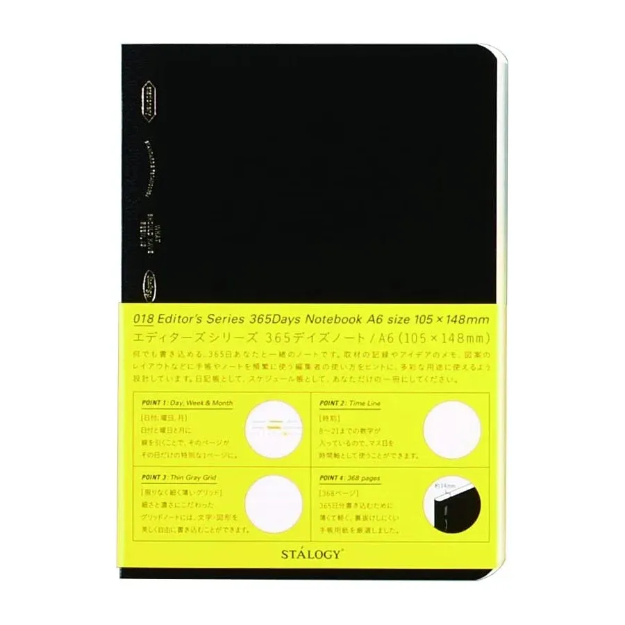 Stalogy 365 Days Notebook A6