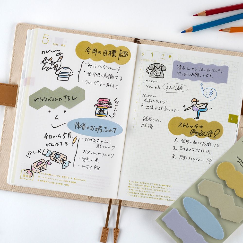 Hobonichi Sticky Notes: TSUKI no IRO (Shape)