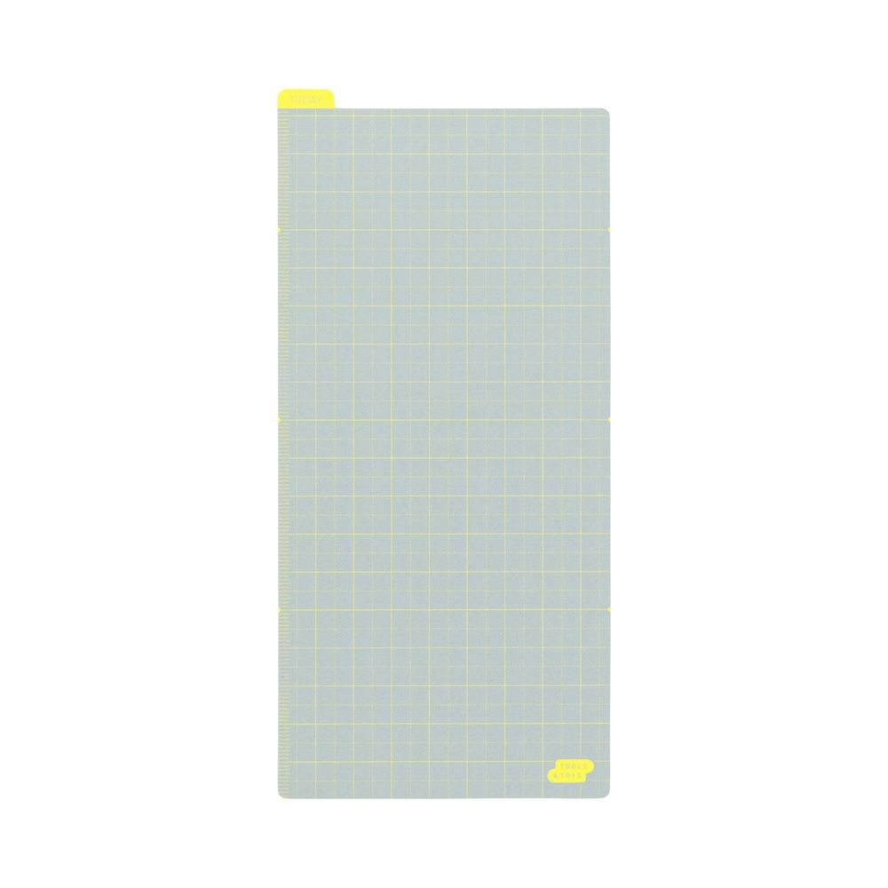 Hobonichi Pencil Board: Ice Gray x Yellow, Size: Weeks