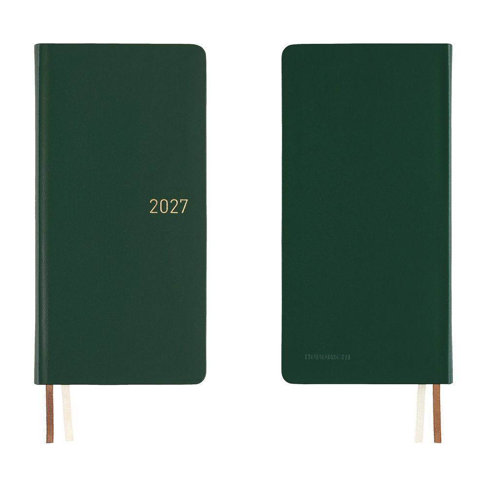 Hobonichi Weeks 2027 (English): Leather, Color: Forest Green