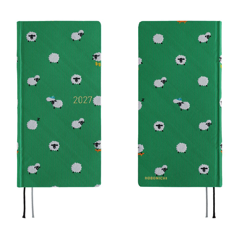 Hobonichi Weeks MEGA 2027 (English): Bow &amp; Tie, Style: Sheep Sheep Sheep