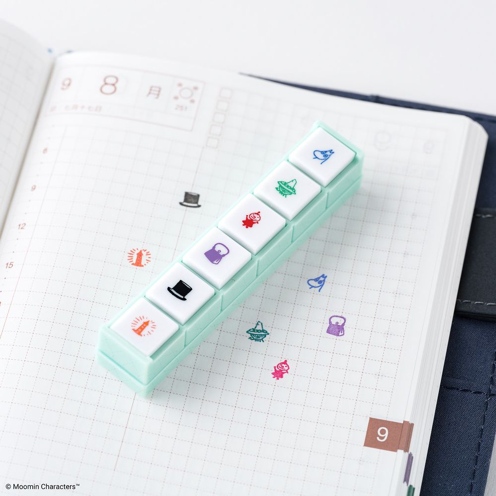 KODOMO NO KAO x Hobonichi: Pochitto6 Push-Button Stamp - Moomin
