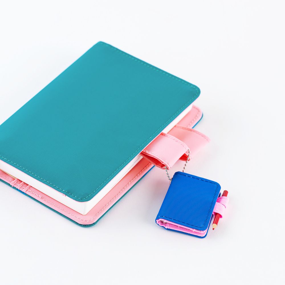 Hobonichi Mini Keychain: Blue x Pink