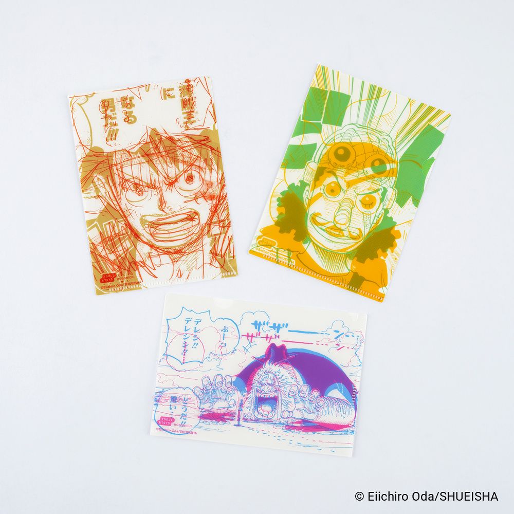 Hobonichi A6 Clear Folder: ONE PIECE magazine (Set of 3), Size: A6