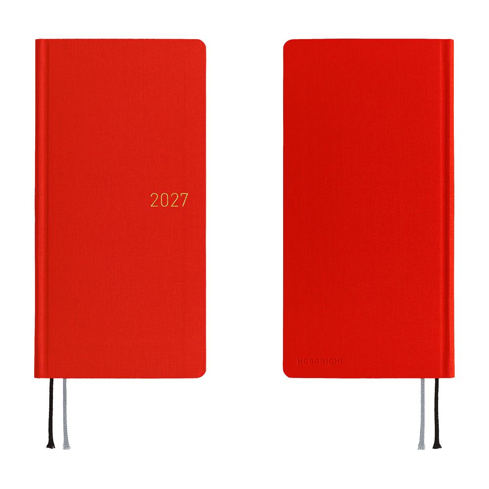 Hobonichi Weeks 2027 (Japanese): Colors - Poppy Red