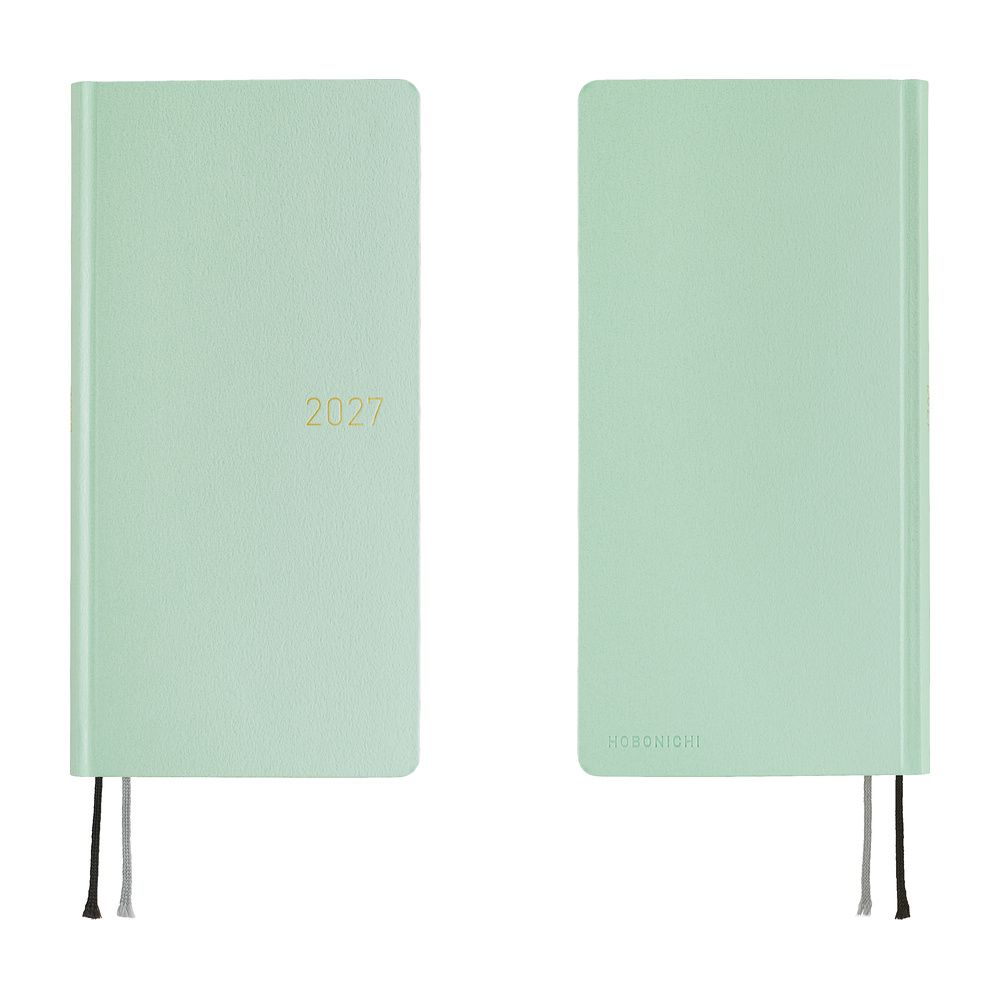 Hobonichi Weeks 2027 (Japanese): Paper Series - Frosty Jade