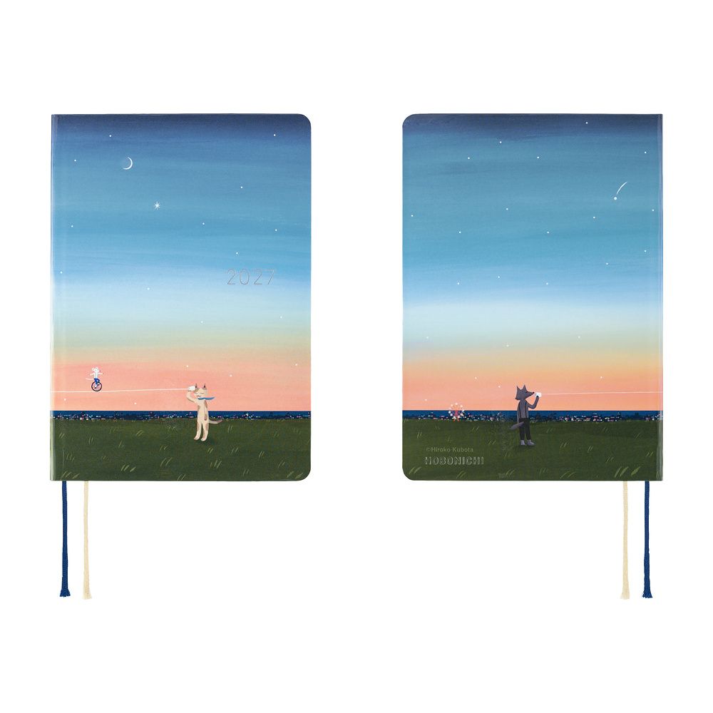 Hobonichi A6 HON 2027 (Japanese): Hiroko Kubota - String Telephone Until the Moon is Full
