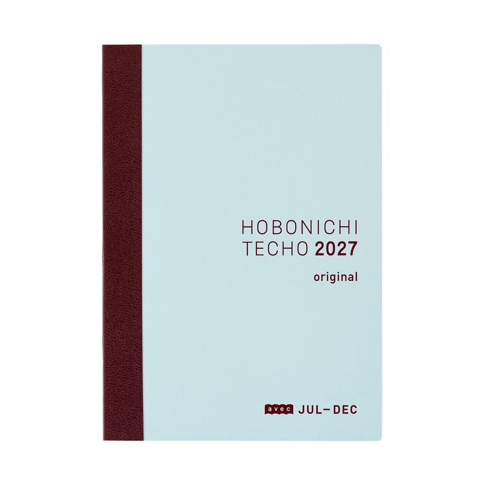 Hobonichi A6 Original Avec 2027 (Japanese): Single Book - Jul-Dec