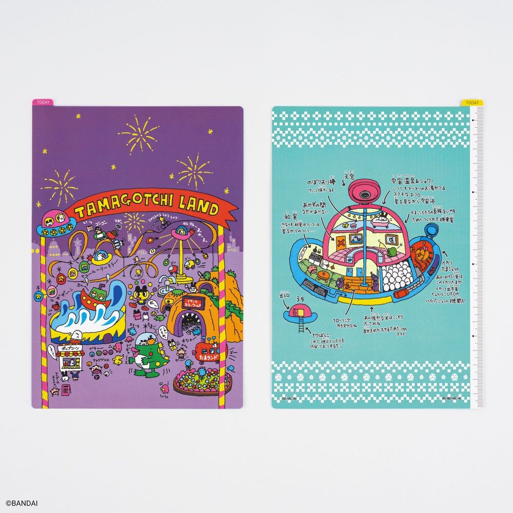 Hobonichi A5 Pencil Board: Tamagotchi - Tamagotchi Land