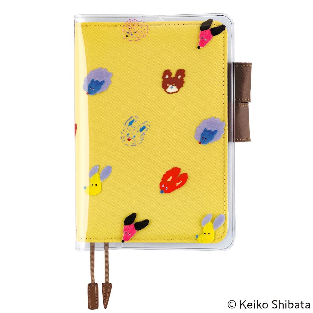 Hobonichi A6 Cover on Cover: Keiko Shibata - Dog Ears Fluttering in the Wind