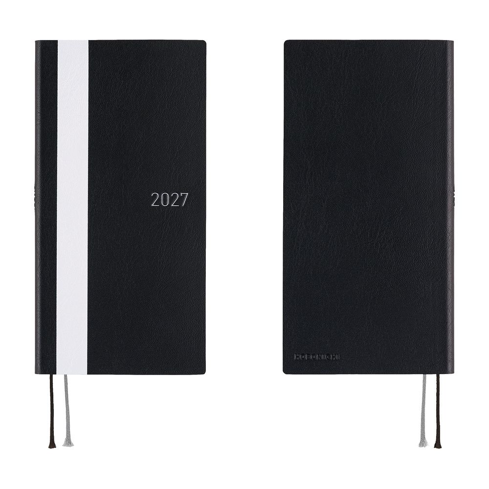 Hobonichi Weeks 2027 (Japanese): White Line - Black