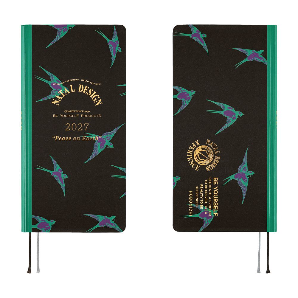 Hobonichi Weeks 2027 (Japanese): Natal Design - Lucky Swallow