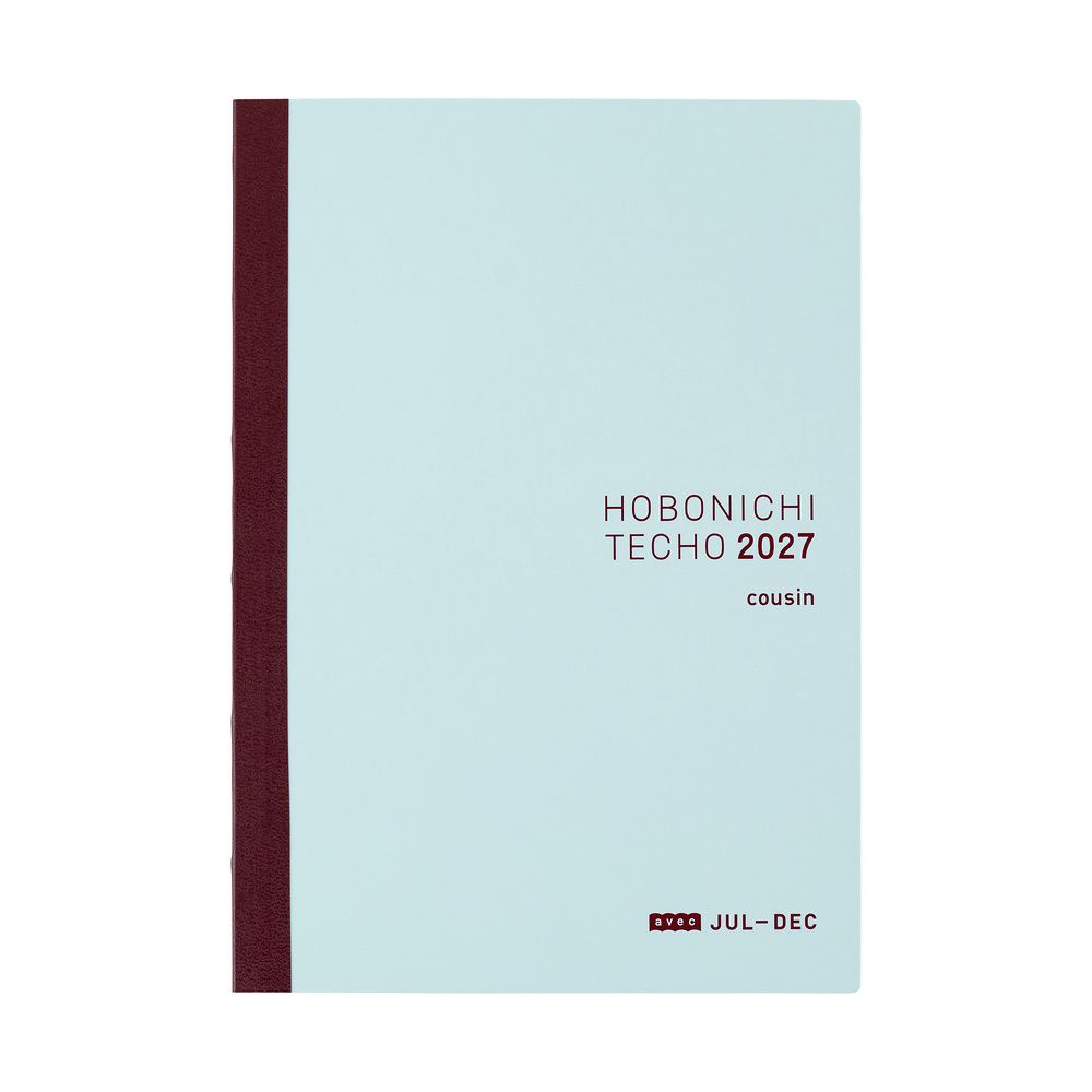 Hobonichi A5 Cousin Avec 2027 (Japanese): Single Book - Jul-Dec