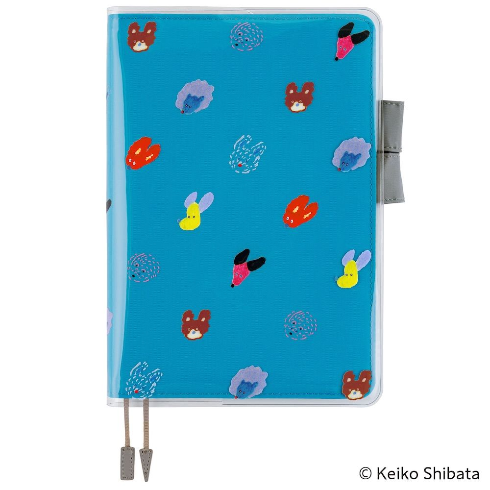 Hobonichi A5 Cover on Cover: Keiko Shibata - Dog Ears Fluttering in the Wind
