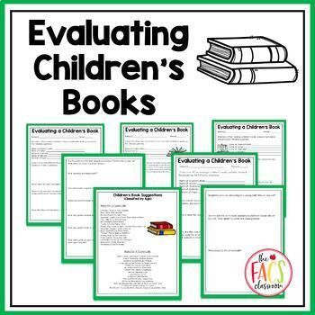 Evaluating A Children's Book | Child Development | Family and Consumer Sciences