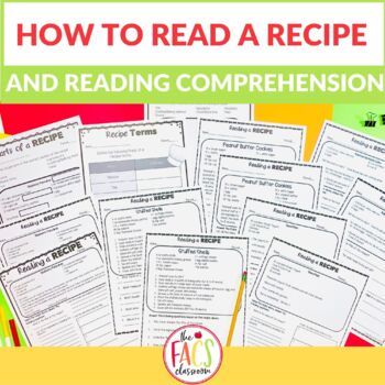 Cooking Life Skills Reading a Recipe | Reading Comprehension | FCS