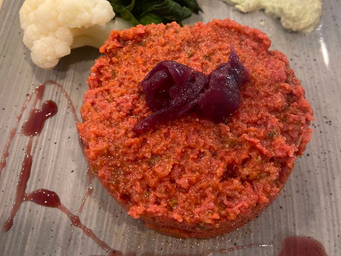 Tartare vegana